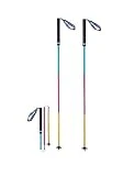 Bastones Trekking Extensibles, AONIJIE Bastones Trail, Ligeros y Plegables, Bastón de Senderismo Aluminio de 110/120 cm de Longitud para Exteriores (Colorido, 120)