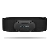 moofit HR8 Monitor de Frecuencia Cardíaca, Datos de Ritmo Cardíaco en Tiempo Real Soporta Bluetooth5.0/Ant+, Mayor Rango de comunicación, Compatible con Apps iOS/Android, Equipo de Sport, Negro