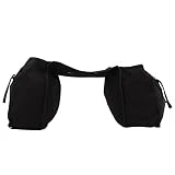 Eulbevoli Bolsa de Transporte para Asiento de Bicicleta, Lona de Gran Capacidad, Doble Hebilla, Paquete de Transporte para Asiento Trasero, Resistente Al Desgaste para Viajes(Negro)
