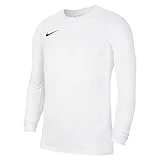 NIKE Hombre Camiseta de Manga Larga, White/Black, M