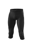 LÖFFLER Hombre M 3/4 Mallas Running 25778 Negro, Negro , 56