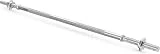 Gymtek Barras cortas – Barra larga de 120 cm de longitud – Ø 28 mm – Entrenamiento de fuerza – Fitness – Levantamiento de pesas – Barra de pesas – Pesas – Pesas – Acero endurecido – Cierres de