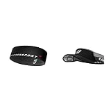 COMPRESSPORT Free Belt Cinturón de Correr, Unisex-Adult, Negro, M/L & Visor Ultralight Visera, Unisex-Adult, Negro, Talla Unica