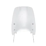 Obumi Deflectores de Viento Parabrisas para Suzuki Bandit 250 Universal para Yamaha para Honda 6,5 '-9,45' Faro Redondo Parabrisas De Motocicleta Protector Viento Parabrisas Moto (Color : Silver)