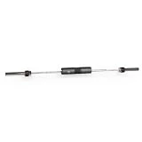 FITFIU Fitness KITBAR-200 - Barra olímpica de 20kg, con esponja protectora y 2 cierres para musculación en casa, barra de halterofilia de hierro con diámetro exterior de 50mm y carga máxima de 230kg
