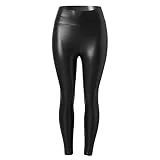 Leggins Mujer Push Up Cuero Cintura Alta Largos Pantalones De Adelgazantes Mallas De Deporte Talla Extra Slim Mallas Fitness Leggins Anticeluliticos Cintura Alta Para Estiramiento Yoga Y Pilates