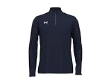 Under Armour Team Tech - Camisa de manga larga con cremallera de 1/4 para hombre, color azul real, Midnight Navy-white, Large