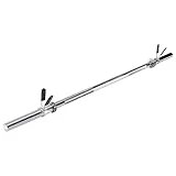 wuuhoo barra barra John - 200cm / 180 cm / 160 cm / 150 cm / 120 cm, 30mm, barra de acero cromado, capacidad 100kg - fitness en casa 150 cm