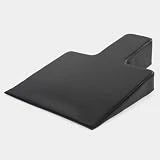 Borde de Pilates, Gran cuña tapizada para Pilates Refromer, Construir la Fuerza y la Estabilidad, Pilates Equipment for Home and Studio Use,Negro