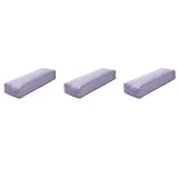 ZOMTTAR 3 almohadas de yoga suaves lavables de poliéster rectangular portátil para yoga, almohada para dormir, suministros de yoga, fitness, color morado