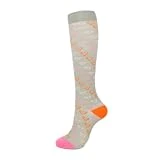 EKENOZ Calcetines de compresión divertidos for hombres y mujeres Medias deportivas Calcetines hasta la rodilla transpirables (Color : 33010, Size : L XL)