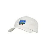 MarkMark Gorro de campamento de algodón ligero de 5 paneles plano Bill Trail Hat curvado Brim CT21451, Marfil, M