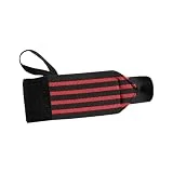 Puede Tomar Correas de Gimnasio para Muñeca de Levantamiento de Pesas, Muñequera Estabilizadora, Muñequera para Fitness de Competición, Rojo