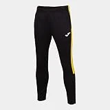 Joma Eco Championship Pantalón deportivo, Hombre, Negro/Amarillo, 3XL
