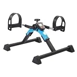 VejiA Ejercitador de Pedal Plegable médico con Pantalla electrónica para Entrenamiento de piernas y Brazos, Equipo de Gimnasio de rehabilitación física para Personas Mayores