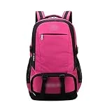 BAUBUY Mochila De Gran Tamaño Universal For Hombre Y Mujer De 80L, Mochila De Viaje De Nailon, Mochila Impermeable For Ordenador Portátil, Mochila For Acampar Al Aire Libre (Color : Rose, Size : 80L)