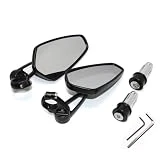 Espejos Retrovisores De Motocicleta CNC De 7/8 'y 22mm, Espejo Retrovisor Universal De Cristal Azul Para Manillar De Patinete, Accesorios Para Espejo espejo retrovisor de motocicleta (Color : 48)