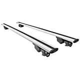 ACPA AUTO Compatible con Citroen Berlingo 2008-2018 Barras de Techo Portaequipajes Hook Barras Transversales con Cerradura Aluminio Gris