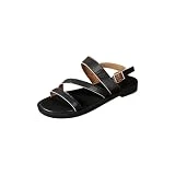 Zapatillas de mezclilla para mujer, sandalias de paja con plataforma de talla grande, chanclas estilo pescador, sandalias elegantes,3-Black,40.5