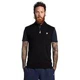 Lyle & Scott Chaleco de punto de golf para hombre, negro azabache, XS