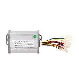Weikeya Controlador de Cepillo de Bicicleta Eléctrica, Controlador Eléctrico Y Acelerador de Pulgar Carcasa de Aleación de Aluminio 36V Gran Disipación de Calor para Motocicletas
