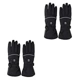 Unomor 2 Pares De Guantes Calefactores Manoplas Eléctricas para Exteriores Manoplas De Carga De Invierno Guantes De Carga Guantes Térmicos para Bicicleta Guantes Térmicos para Esquiar