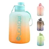 StarLuckINT Botellas de Agua de 78 oz, Botella de Agua Grande de macarrón, con Paja Resistente a Las Fugas Resistentes a Las Fugas, para un Gimnasio de Fitness para Acampar Deportes al Aire Libre