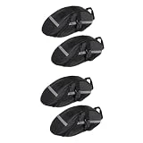 SUPVOX Bolsa De Herramientas De 4 Uds Kit De Herramientas Bolsa para Sillín De Bicicleta Bolsa Trasera Bolsa De Nailon Asiento Trasero