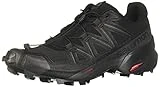 Salomon Speedcross 5 Zapatillas de Trail Running para Mujer, Agarre, Estabilidad, Ajuste, Black, 38