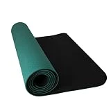 OcioDual Esterilla Yoga antideslizante con Correa de hombro y Bolsa de Transporte, Pilates, Fitness, Yoga mat, TPE Ecológico + Algodón, Colchoneta gimnasia, Morado/Rosa, 183cm X 61cm X 6mm