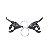 Línea Embrague Freno Palancas Cambio Bicicleta Para MTB Freno Con Cable Cambio Mango Disco Ciclismo Bicicleta Montaña Desviadores Bicicleta Interruptor Velocidad 3x7 21 Motocicleta Línea Freno (Size