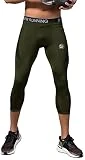 MEETWEE Leggings Hombre, 3/4 Mallas Running Pantalón de Compresión Pantalones Deporte para Fitness Yoga