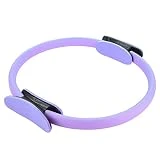 Círculo de Anillo de Pilates, Círculo Mágico de Fitness de 15 Pulgadas para Tonificar los Muslos Internos y Externos, Equipo de Ejercicio Interno del Muslo para Mujeres (Purple)