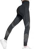 CheChury Leggings Mujer Push Up Mallas Pantalones Deportivos anticeluliticos Suave Malla Transpirable Elásticos Alta Cintura Elásticos Yoga Fitness de Control la Barriga