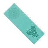 Fansu Toalla de Yoga Antideslizante, Esterilla de Yoga para Viajes Plegable Secado para Caliente Yoga Secado Rápido Toalla Microfibra Pilates Ejercicios de Piso (185cm*63cm,Verde Claro)