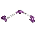 Fdit Soporte de Paraguas para Bicicleta Eléctrica, Soporte de Paraguas Ajustable de 360 ​​° para Bicicleta de 46 Cm de Longitud para Silla de Ruedas Al Aire Libre (Púrpura Multiusos)
