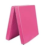 Esterillas de yoga: esteras de esponja plegables con asa, portátiles para educación física, entrenamiento y uso estudiantil - Diseño de tela Oxford de 8 cm de grosor 60x120x5cm