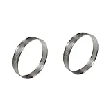 Zerodeko 2 Anillos Redondos De Acero Inoxidable