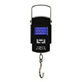 Hyindoor 50kg Básculas Colgantes Electrónico Digital Portable para Maleta o Bolsa de Viaje