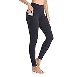 GIMDUMASA Pantalón Deportivo de Mujer Cintura Alta Leggings Mallas para Running Training Fitness Estiramiento Yoga y Pilates GI188