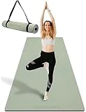 BEAUTYOVO Esterilla de yoga, 81 cm, color negro y gris