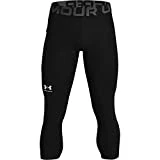 Under Armour Ua Hg 3/4 Legging, Pantalón Largo Hombre, Negro (black White), L