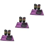 CLISPEED 3 Uds Toalla De Yoga Toalla De Secado Rápido Toalla De Microfibra Toallas De Gimnasio Paño De Microfibra Toalla De Secado Rápido Estera De Yoga Plegable Manta para Tienda Toalla
