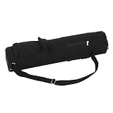 OUKENS Bolsa para Esterilla de Yoga, Multifuncional de Lona Negra para Esterilla de Yoga, Bolsa de Almacenamiento, Mochila con Correa Ajustable, para Llevar tu Equipo de Entrenamiento
