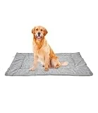 heuchaey Cama para Perros,Cama Perros Medianos,Colchón Perro Lavable,Cama de Perro 93x70cm,Colchoneta Mascotas para Transportín y Hogar,Gris