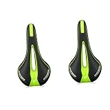 INOOMP 2 Uds Asiento Para Mujer Carretera Y Almohadilla Comodidad Verde Bicicleta Estática Unisex Eléctrica Hombres Para Sillín Carretera Profesional Cojín Ciclismo