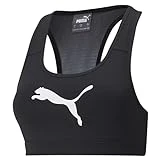 PUMA Mid Impact 4Keeps Bra Sujetador Deportivo, Mujer, Black, S
