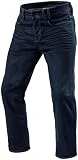 REV'IT Revit Lombard 3 RF Vaqueros de moto (Dark Blue,38)