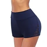 JokeLomple Pantalones Cortos de Levantamiento de Cintura Pantalones Cortos de Cintura Alta Pantalones Cortos de Yoga para Mujeres de Motociclista de glúteos Short Mallas Integradas Mujer
