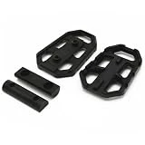 Estriberas Moto Clavijas De Pie Anchas Para Motocicleta, Pedales De Aluminio CNC, Reposapiés Para BMW F750GS F850GS G310GS R1200GS S1000XR (Color : NEGRO)